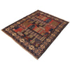 Baluchi Rug Handmade Multi Geometric 4x6 ft