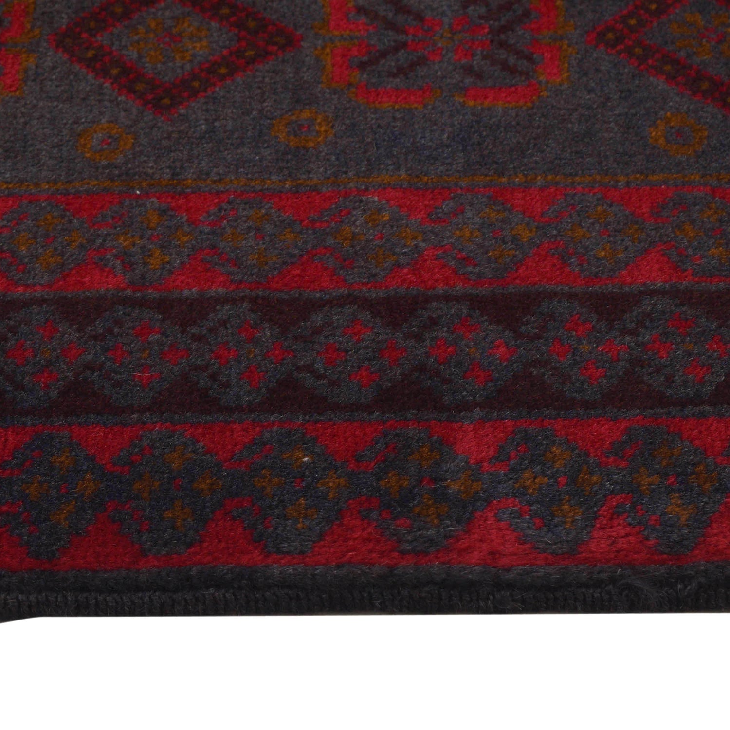Baluchi Rug Handmade Multi Geometric 4x6 ft