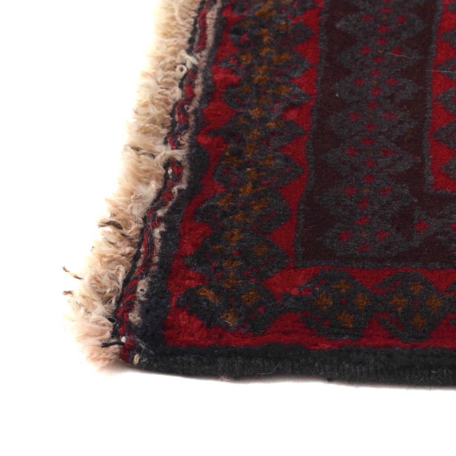 Baluchi Rug Handmade Multi Geometric 4x6 ft