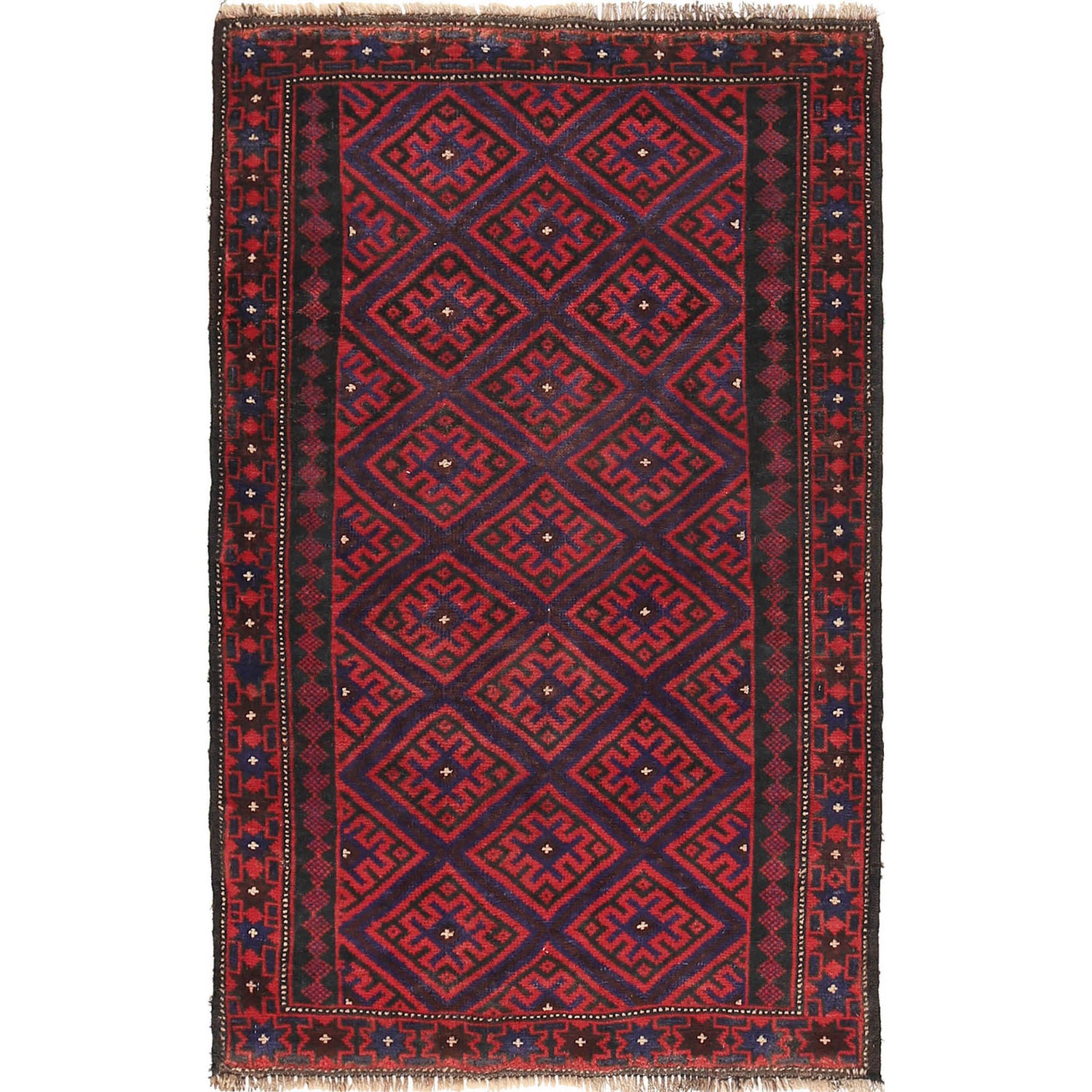 Baluchi Rug Handmade Multi Floral 3x5 ft
