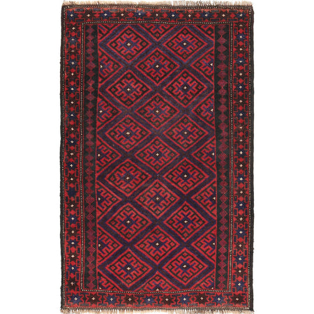 Baluchi Rug Handmade Multi Floral 3x5 ft