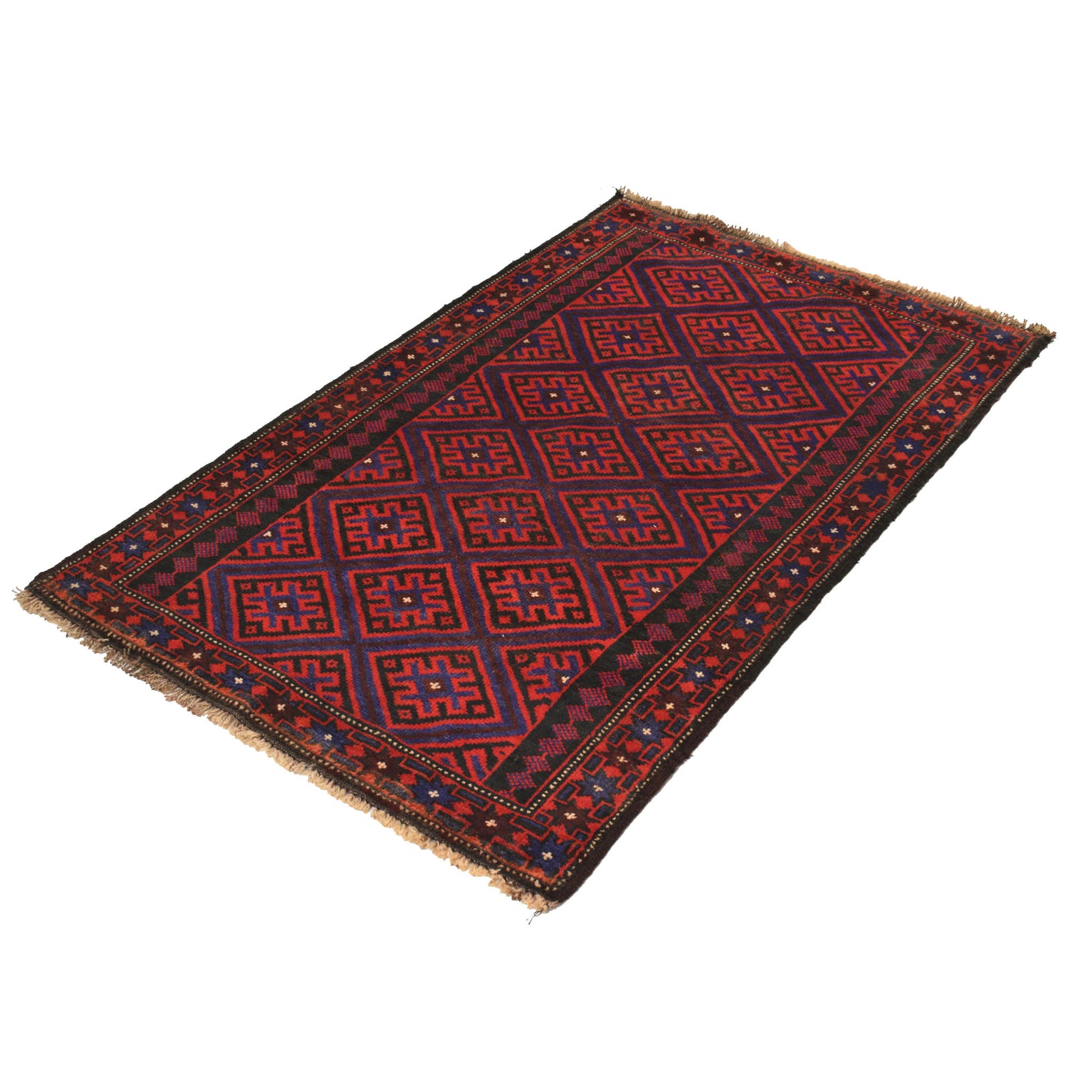 Baluchi Rug Handmade Multi Floral 3x5 ft