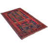 Baluchi Rug Handmade Multi Prayer Design 3x5 ft
