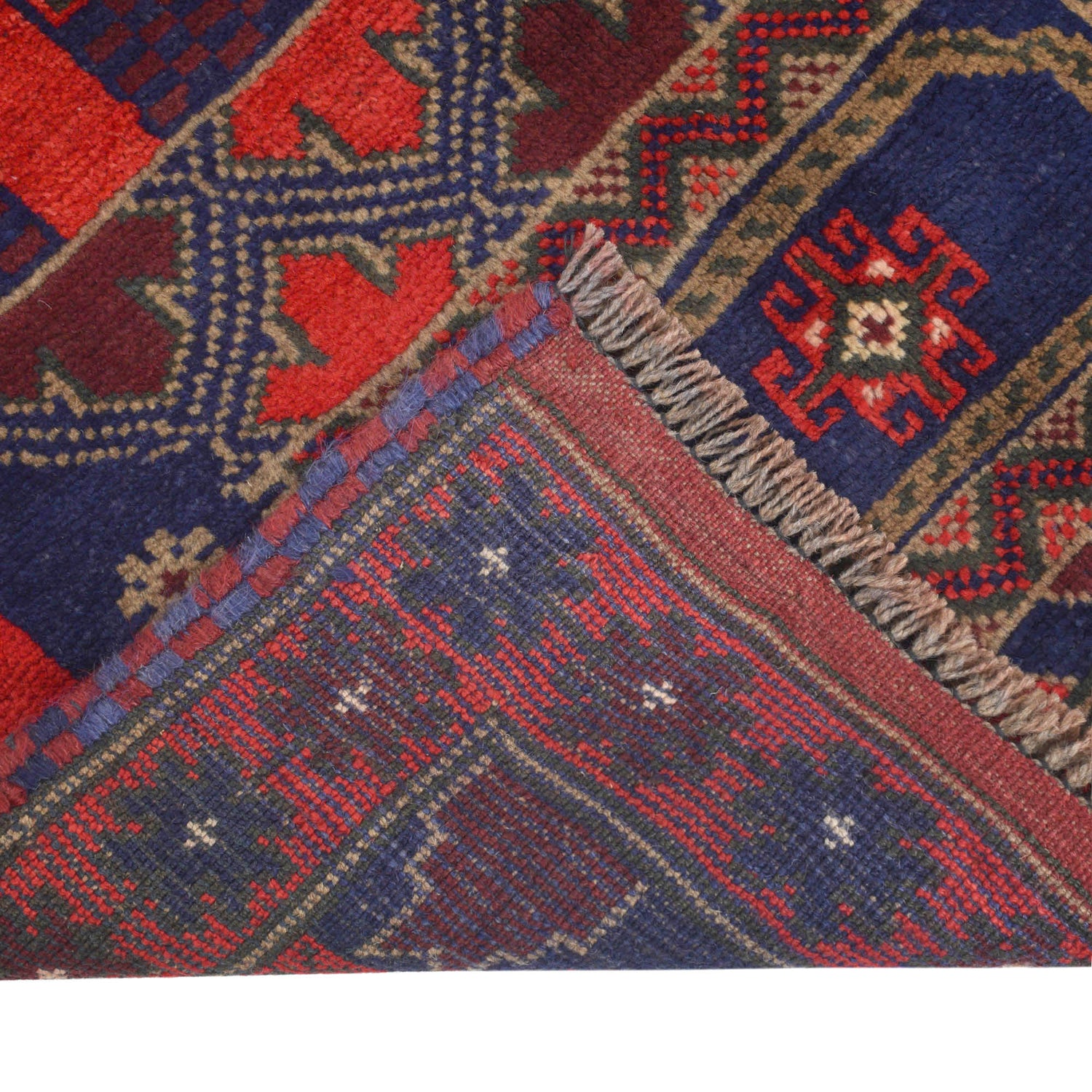 Baluchi Rug Handmade Multi Prayer Design 3x5 ft