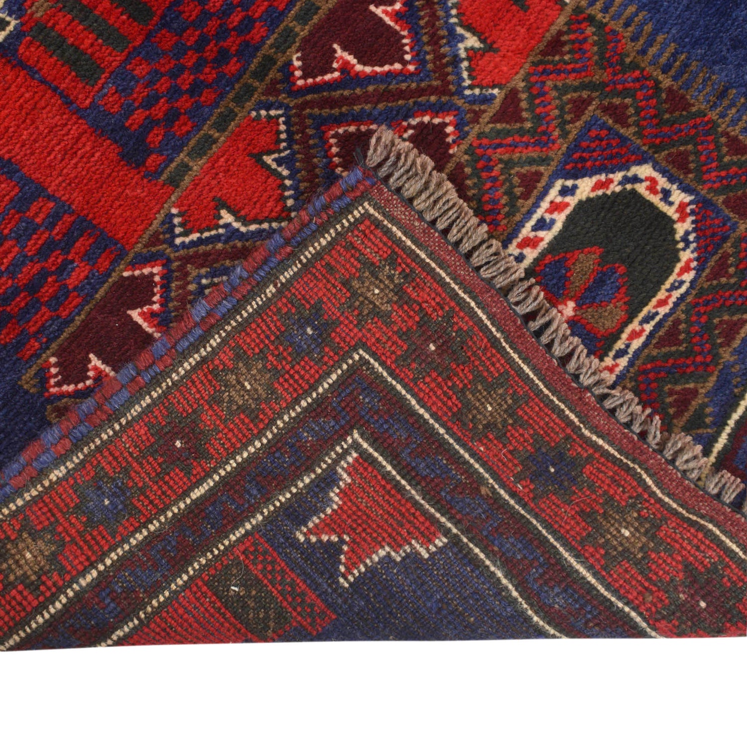 Baluchi Rug Handmade Multi Prayer Design 3x5 ft