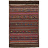 Laghari Kilim Area Rug Handmade Multi Geometric 4x7 ft