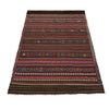 Laghari Kilim Area Rug Handmade Multi Geometric 4x7 ft
