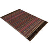 Laghari Kilim Area Rug Handmade Multi Geometric 4x7 ft