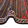 Laghari Kilim Area Rug Handmade Multi Geometric 4x7 ft