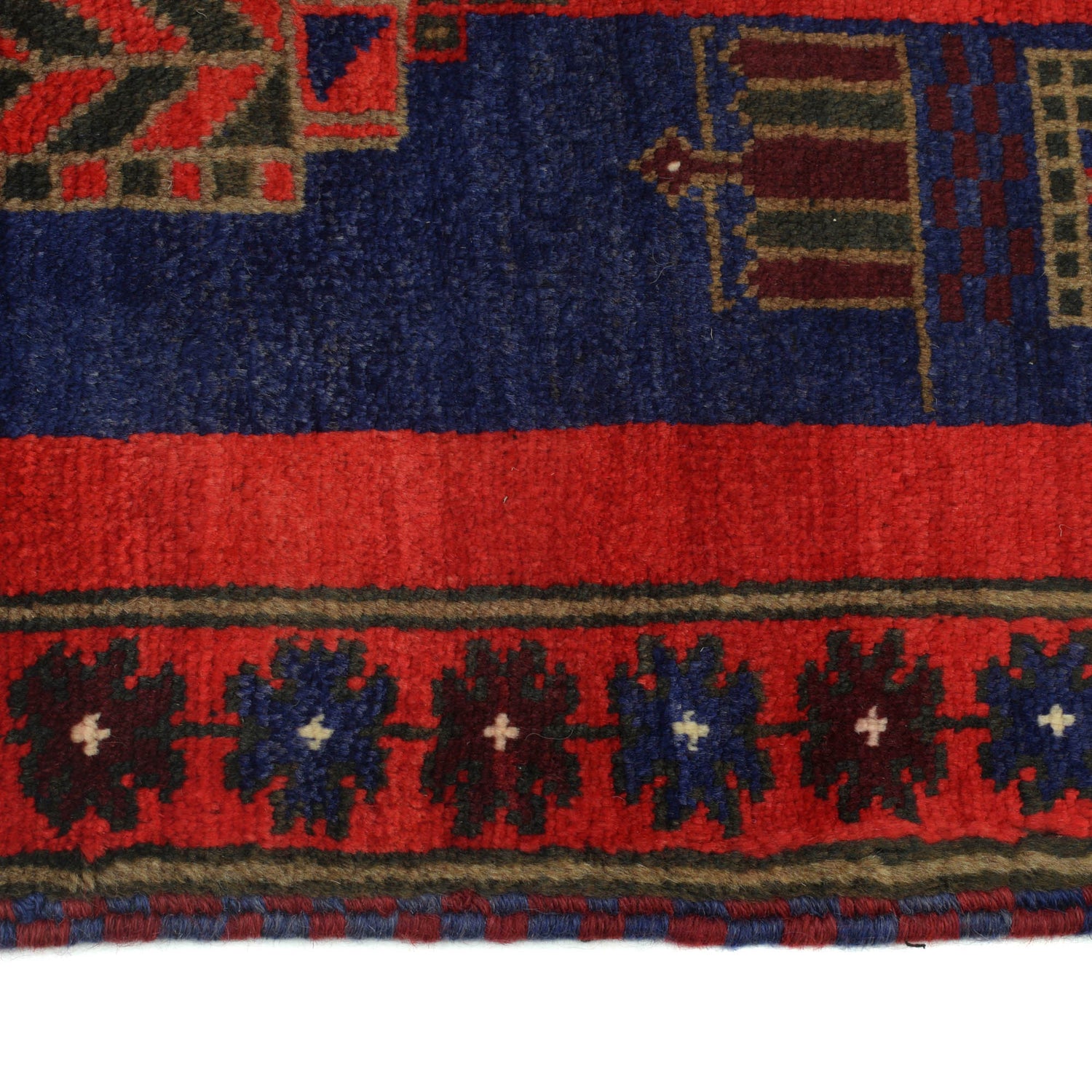 Baluchi Rug Handmade Multi Prayer Design 3x5 ft