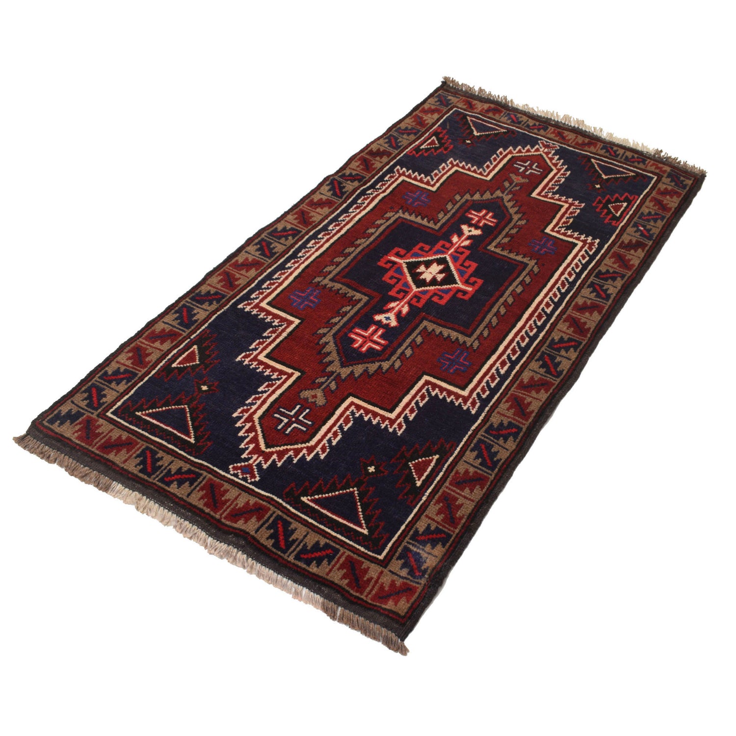 Baluchi Rug Handmade Multi Floral 3x5 ft
