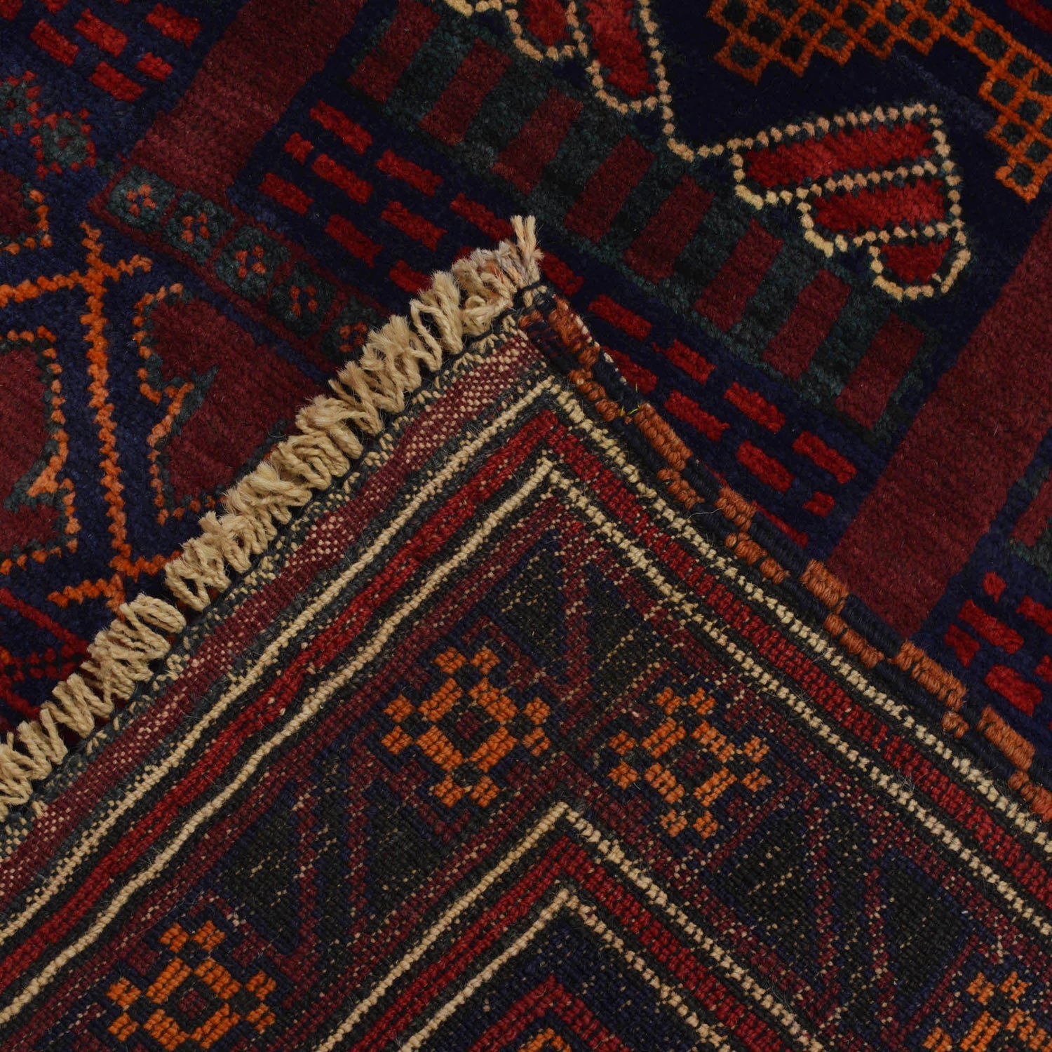Baluchi Rug Handmade Multi Prayer Design 3x5 ft