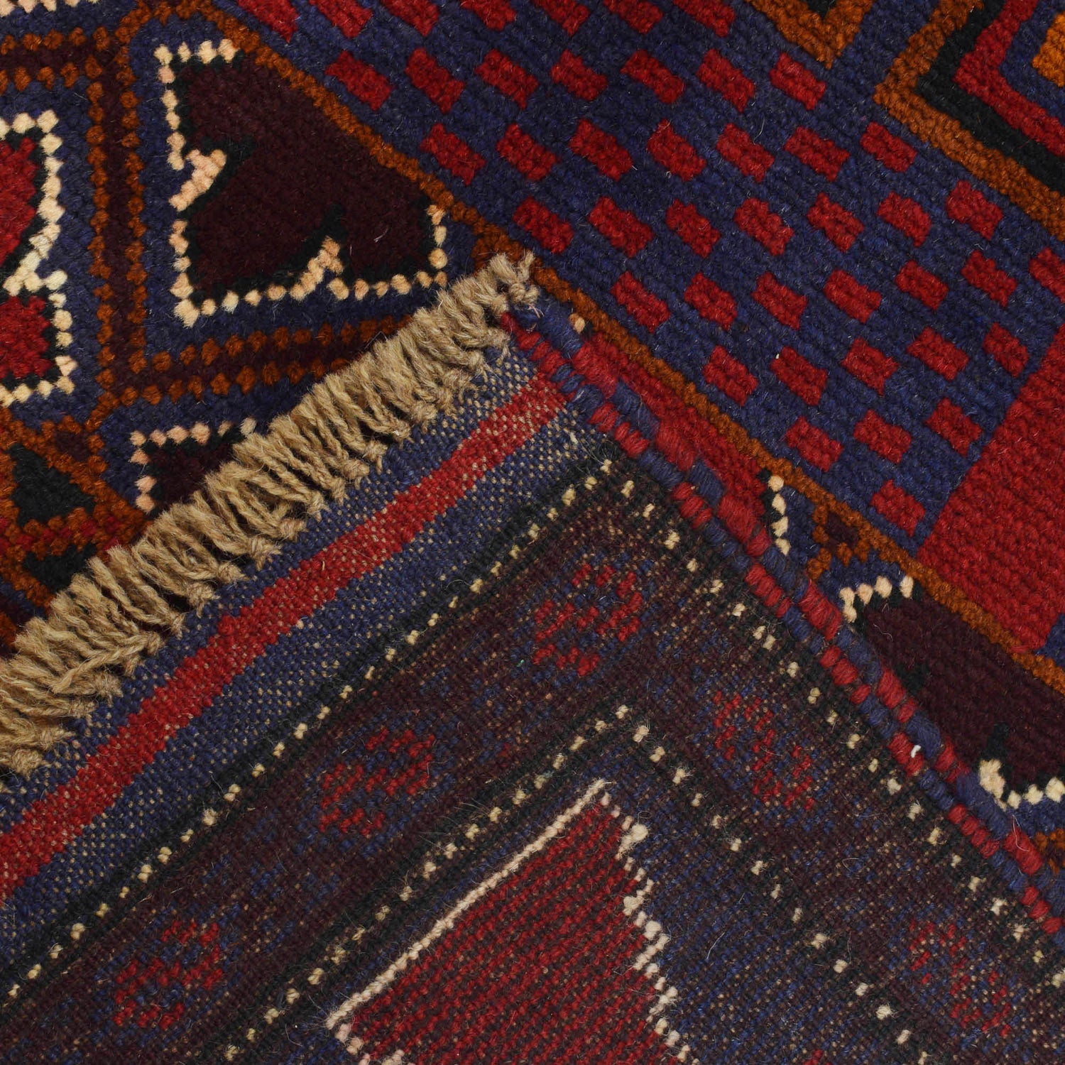 Baluchi Rug Handmade Multi Prayer Design 3x5 ft