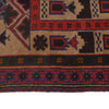 Baluchi Rug Handmade Beige Prayer Design 3x5 ft