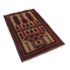 Baluchi Rug Handmade Beige Prayer Design 3x5 ft