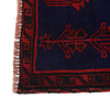Baluchi Rug Handmade Blue Prayer Design 3x5 ft
