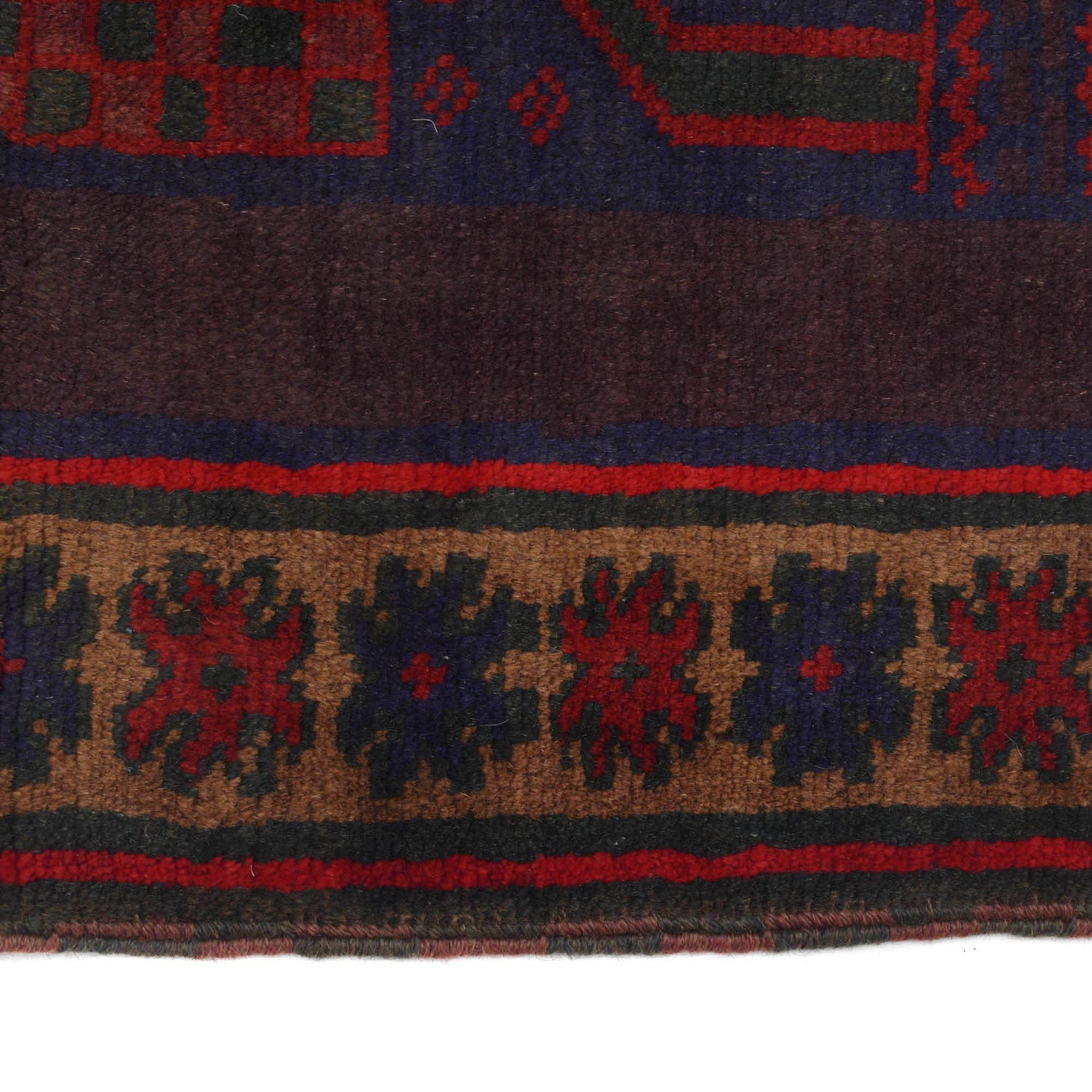 Baluchi Rug Handmade Multi Prayer Design 2x4 ft