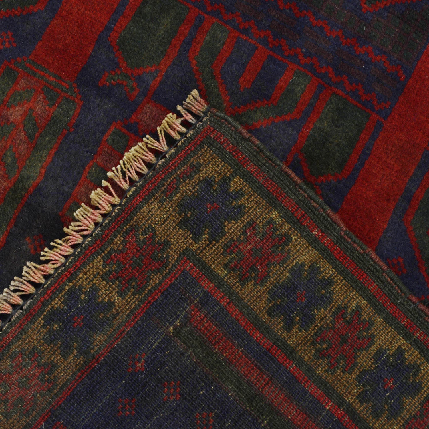 Baluchi Rug Handmade Multi Prayer Design 2x4 ft