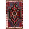 Baluchi Rug Handmade Multi Geometric 3x5 ft