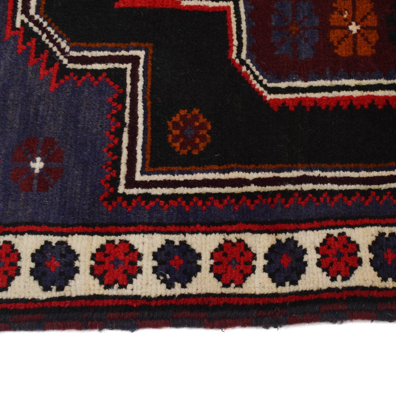 Baluchi Rug Handmade Multi Geometric 3x5 ft