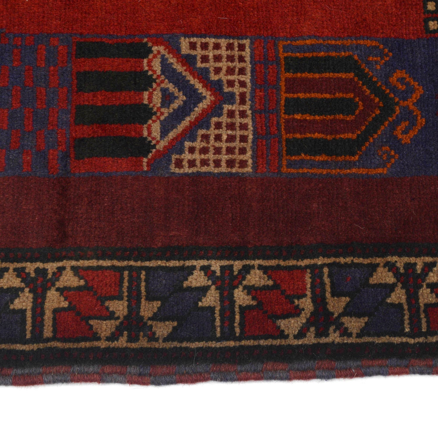 Baluchi Rug Handmade Multi Prayer Design 3x5 ft