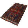 Baluchi Rug Handmade Multi Prayer Design 3x5 ft