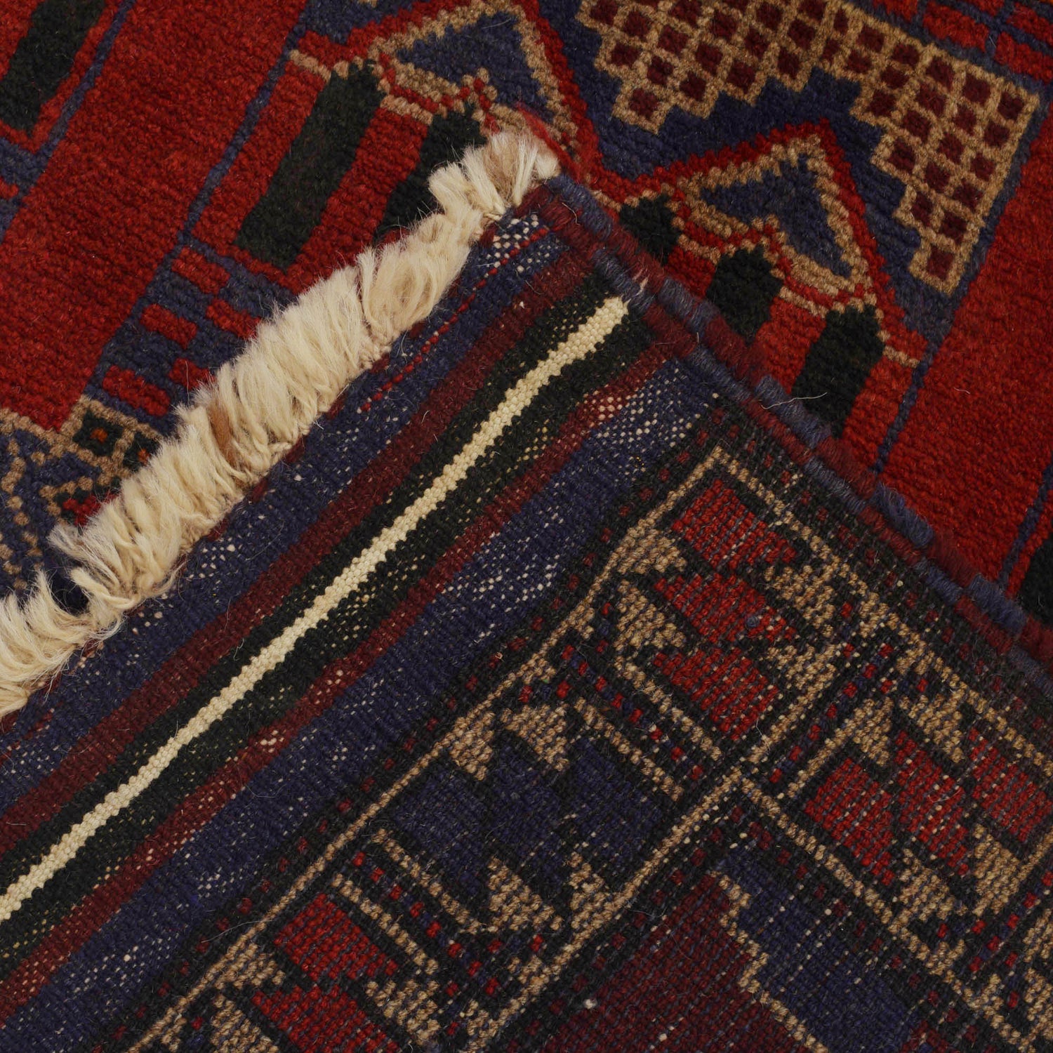 Baluchi Rug Handmade Multi Prayer Design 3x5 ft