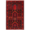 Baluchi Rug Handmade Multi Prayer Design 3x5 ft