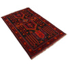 Baluchi Rug Handmade Multi Prayer Design 3x5 ft