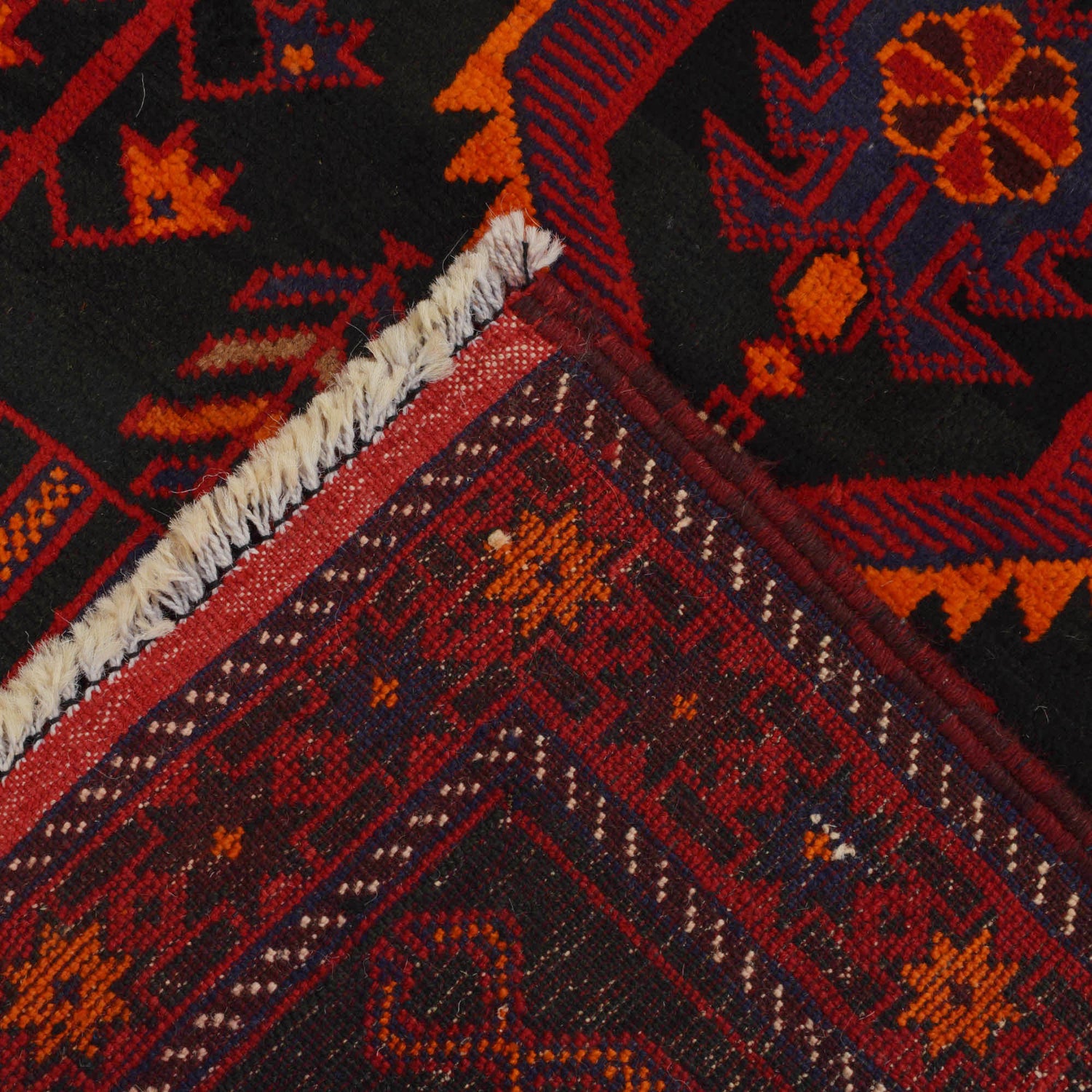 Baluchi Rug Handmade Multi Prayer Design 3x5 ft