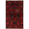 Baluchi Rug Handmade Multi Prayer Design 3x5 ft