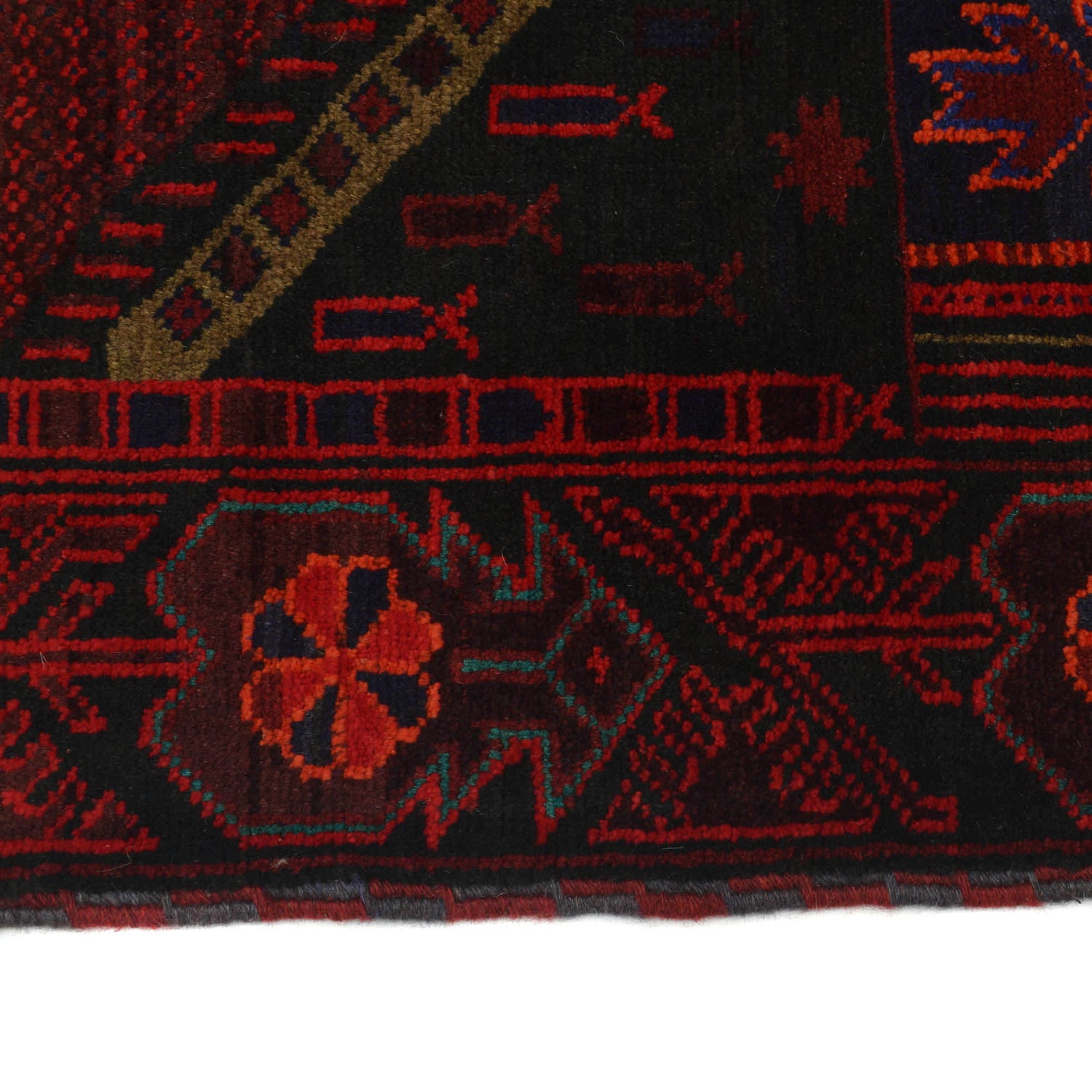 Baluchi Rug Handmade Multi Prayer Design 3x5 ft