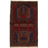 Baluchi Rug Handmade Multi Prayer Design 3x5 ft