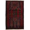 Baluchi Rug Handmade Multi Prayer Design 3x5 ft
