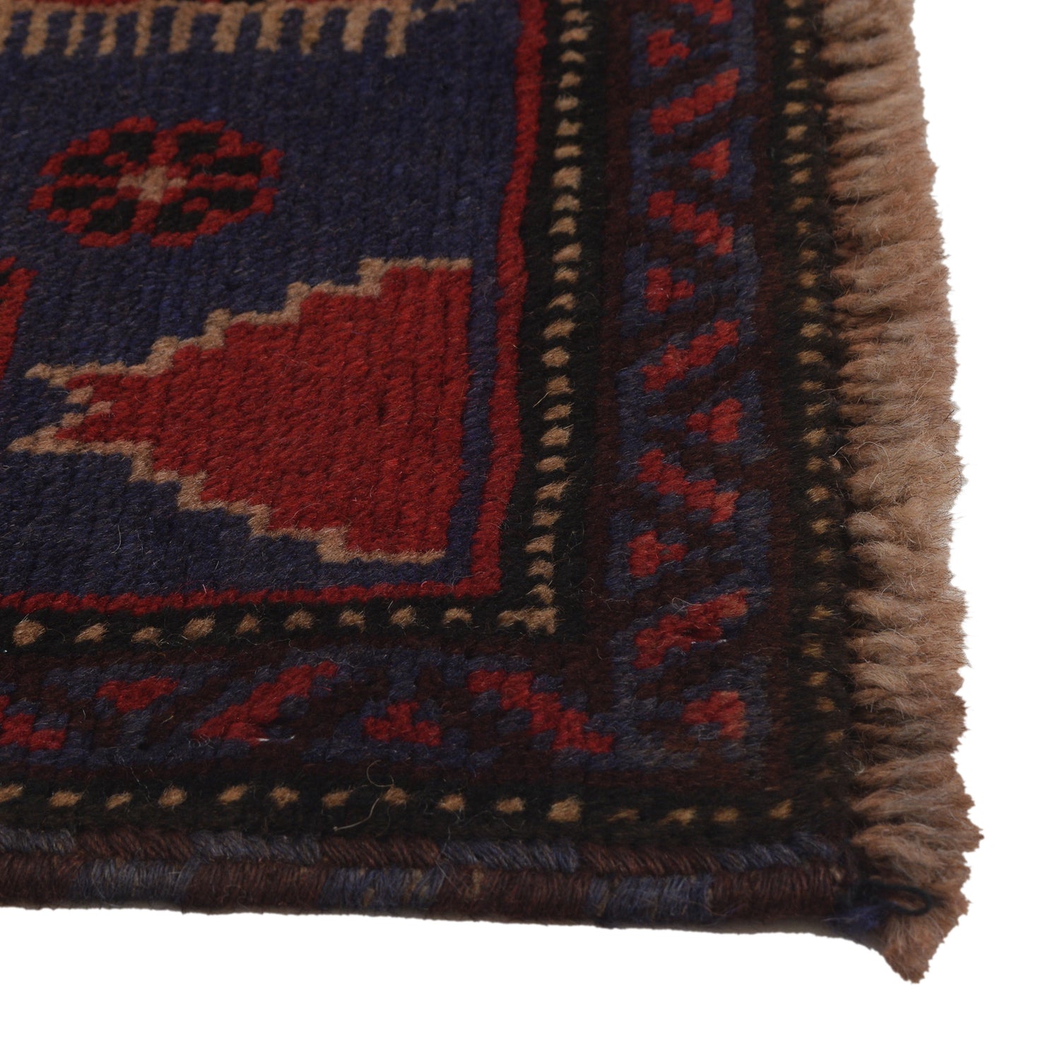 Baluchi Rug Handmade Multi Prayer Design 3x5 ft