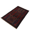 Baluchi Rug Handmade Multi Prayer Design 3x5 ft