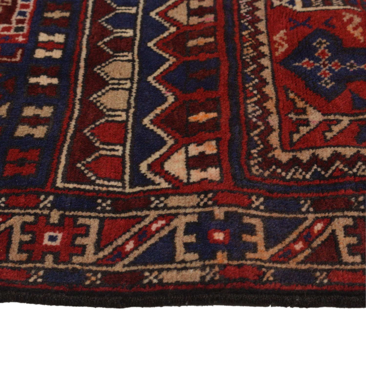 Baluchi Rug Handmade Multi Prayer Design 2x4 ft