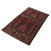 Baluchi Rug Handmade Multi Prayer Design 2x4 ft