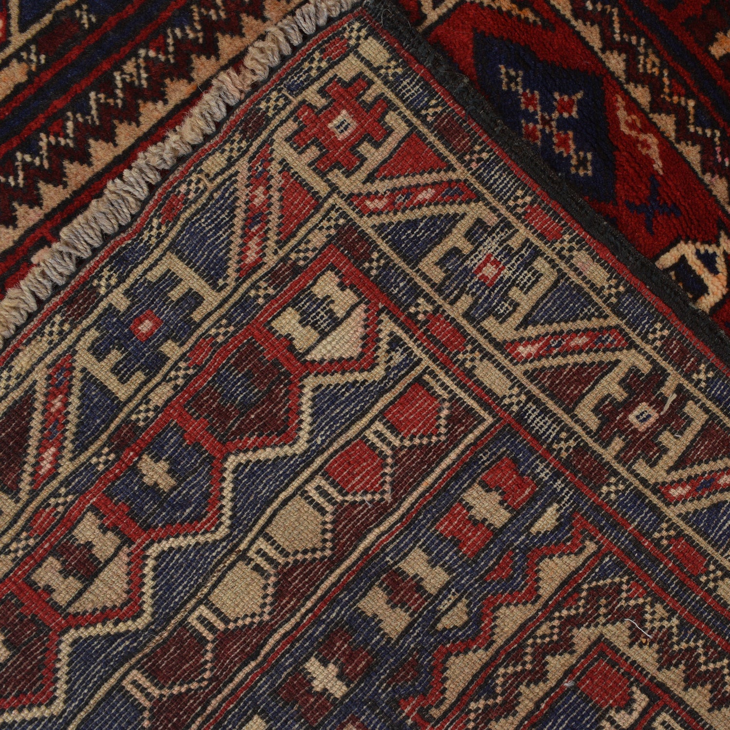 Baluchi Rug Handmade Multi Prayer Design 2x4 ft