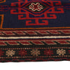 Baluchi Rug Handmade Black Floral 2x4 ft