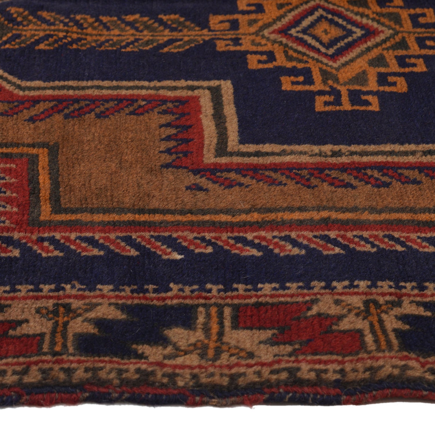 Baluchi Rug Handmade Multi Geometric 3x5 ft