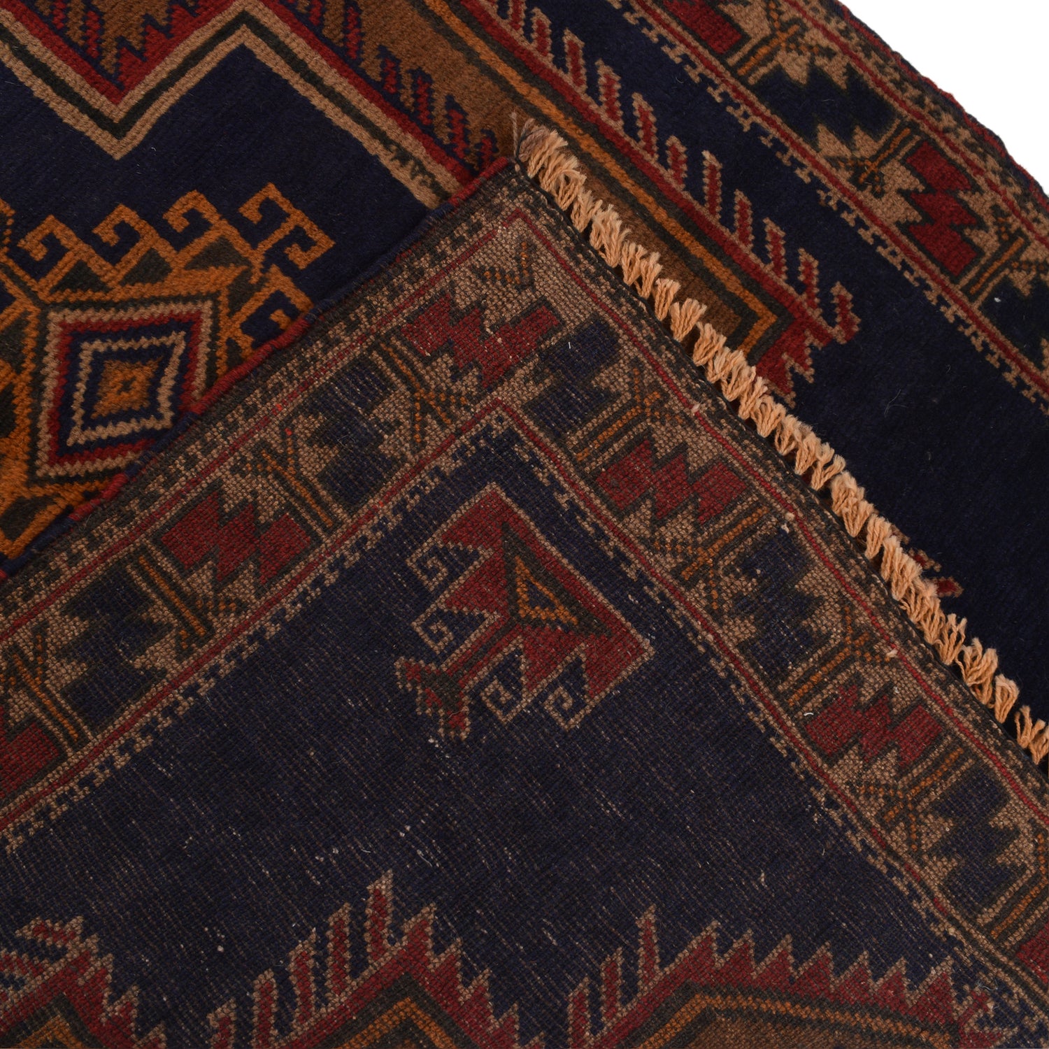 Baluchi Rug Handmade Multi Geometric 3x5 ft