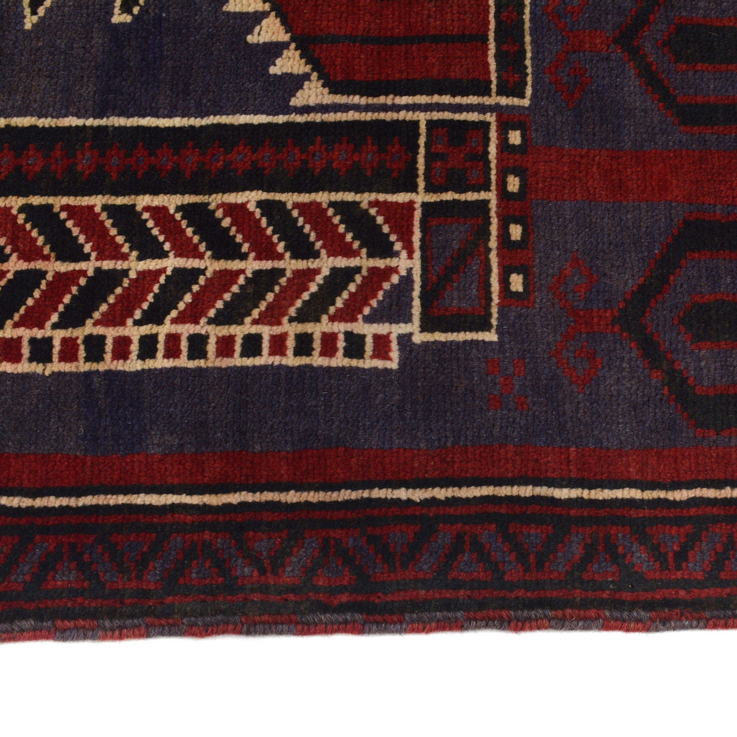 Baluchi Rug Handmade Multi Prayer Design 3x5 ft