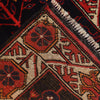 Baluchi Rug Handmade Black Prayer Design 3x5 ft