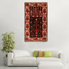 Baluchi Rug Handmade Black Prayer Design 3x5 ft