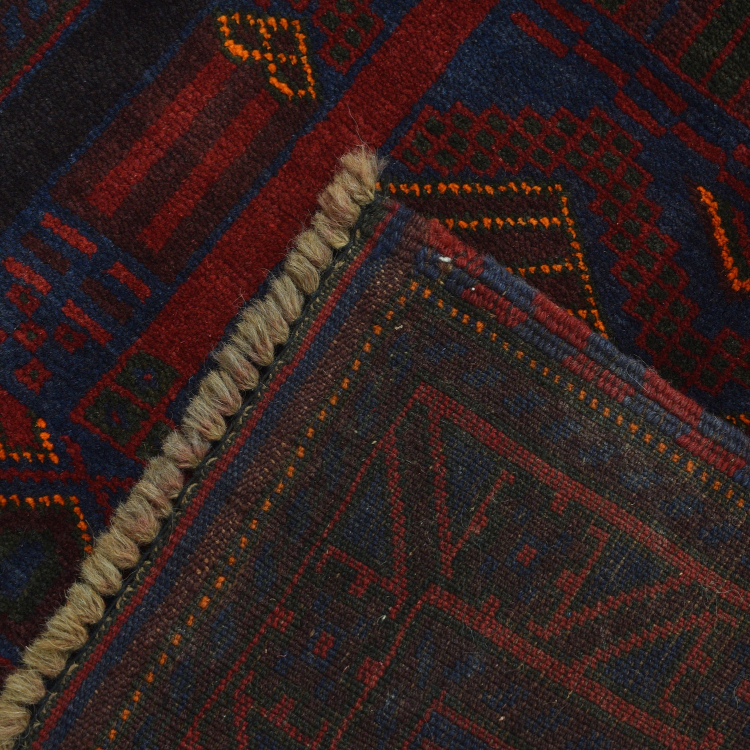 Baluchi Rug Handmade Multi Prayer Design 3x5 ft