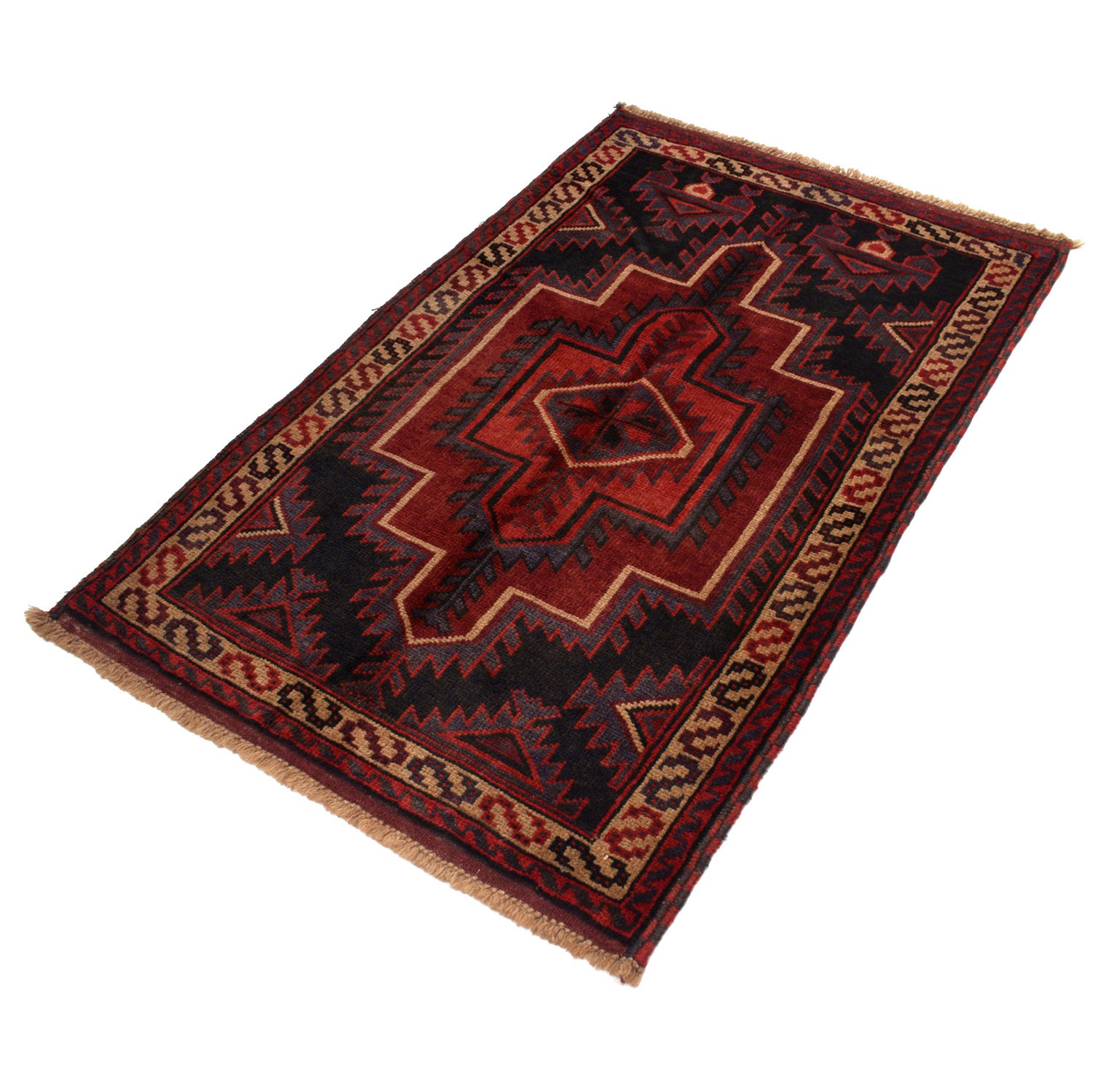 Baluchi Rug Handmade Multi Floral 3x5 ft