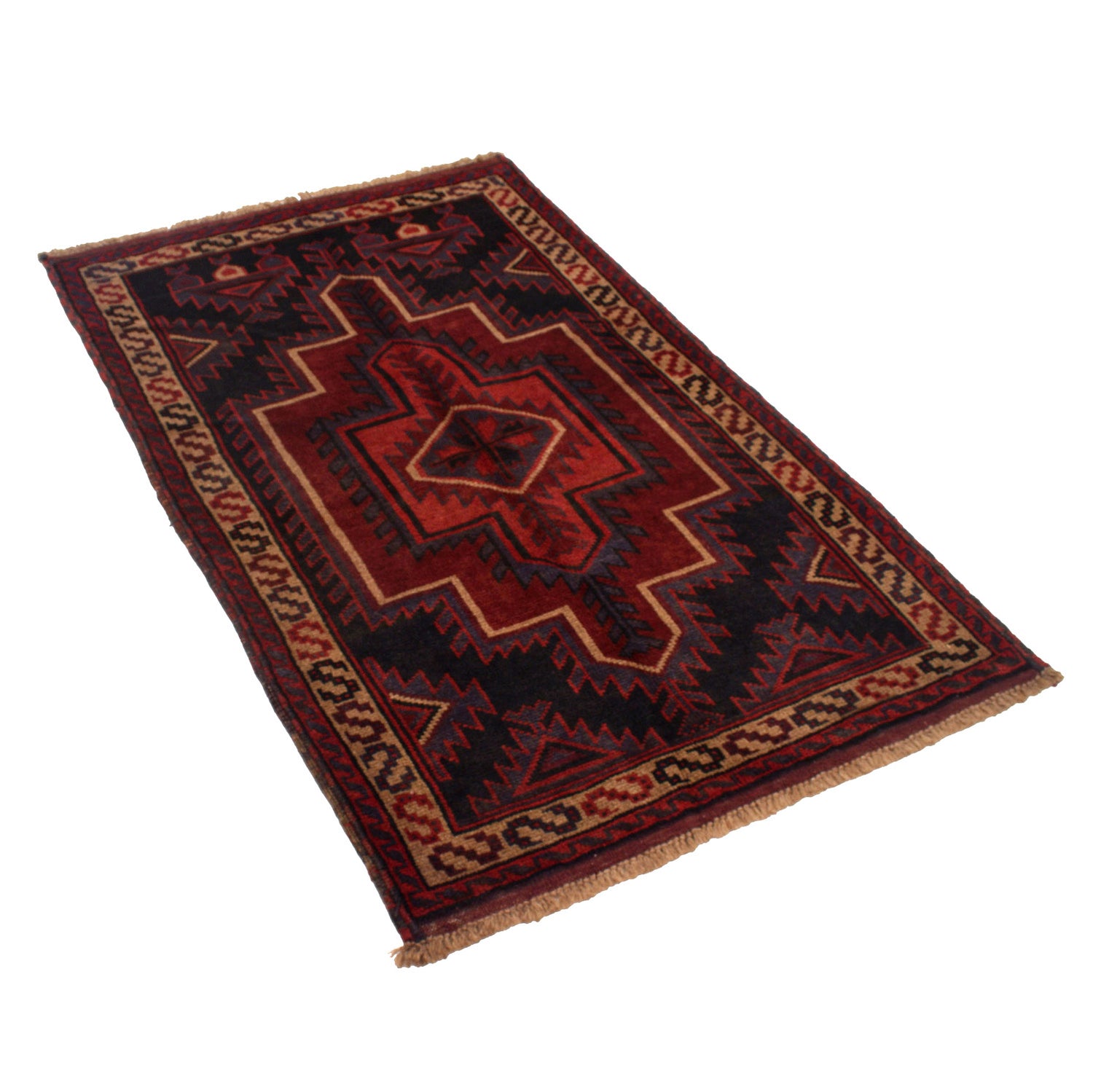 Baluchi Rug Handmade Multi Floral 3x5 ft