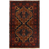 Baluchi Rug Handmade Multi Geometric 3x5 ft
