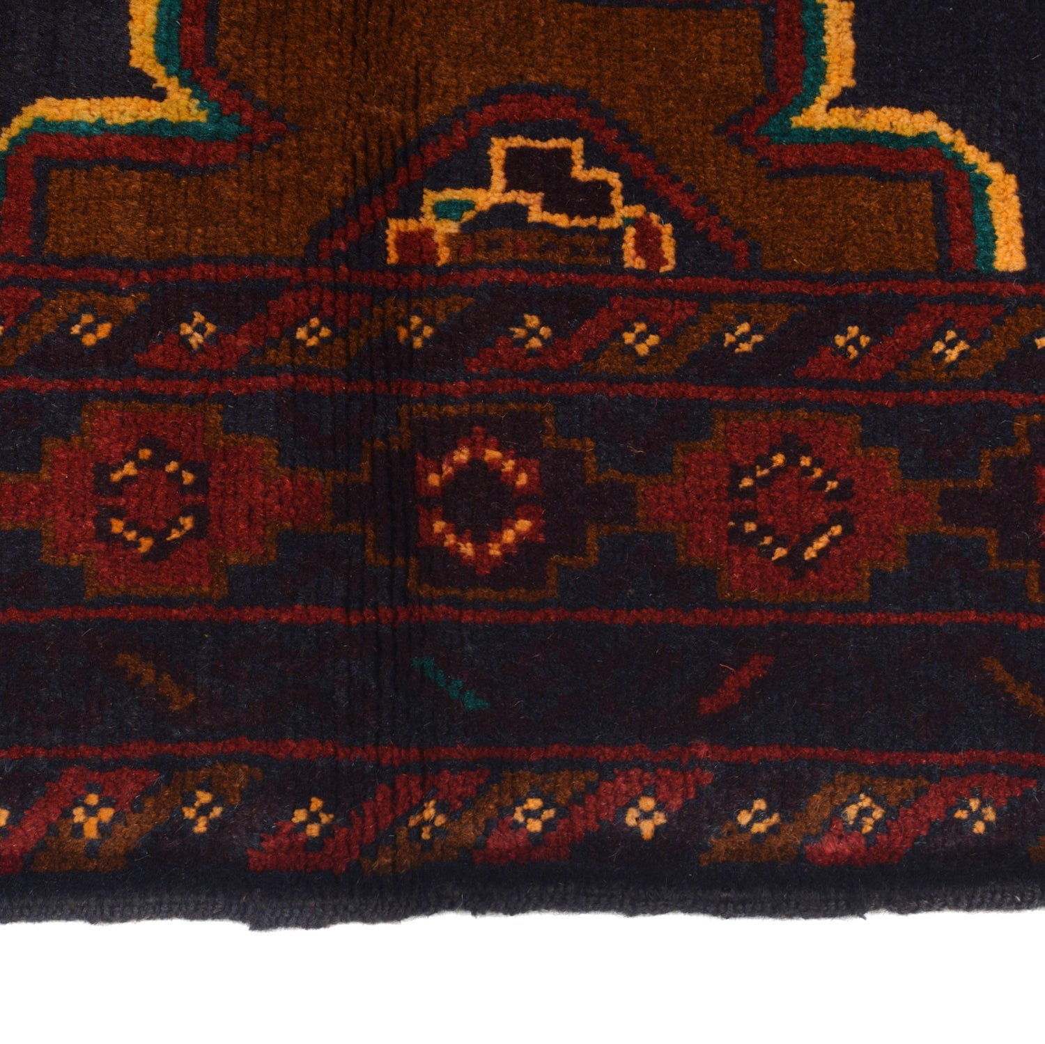 Baluchi Rug Handmade Multi Geometric 3x5 ft